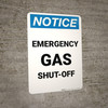 Notice: Emergency Gas Shut-Off Portrait Notice: Emergency Gas Shut-Off Portrait