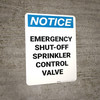 Notice: Emergency Shut-Off - Sprinkler Control Valve Portrait Notice: Emergency Shut-Off - Sprinkler Control Valve Portrait