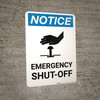 Notice: Emergency Shut-off with Icon Portrait