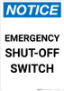 Notice: Emergency Shut-off Switch Portrait Notice: Emergency Shut-off Switch Portrait