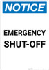 Notice: Emergency Shut-off Portrait
