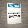 Notice: Emergency Shutoff Portrait