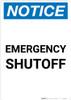 Notice: Emergency Shutoff Portrait