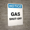 Notice: Gas Shut-off Portrait