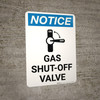 Notice: Gas Shut-Off Valve with Icon Portrait