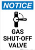 Notice: Gas Shut-Off Valve with Icon Portrait