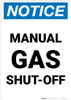 Notice: Manual Gas Shut-Off Portrait