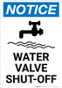 Notice: Water Valve Shut-Off with Icon Portrait Notice: Water Valve Shut-Off with Icon Portrait
