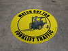 Watch Out For Forklift Traffic - Yellow background - Floor Sign Watch Out For Forklift Traffic - Yellow background - Floor Sign