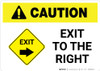 Caution: Exit To The Right Landscape