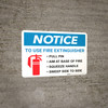 Notice: Fire Extinguisher Procedure Landscape