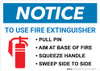 Notice: Fire Extinguisher Procedure Landscape