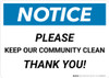 Notice: Please Keep Our Community Clean Landscape Notice: Please Keep Our Community Clean Landscape
