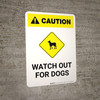Caution: Watch Out for Dogs with Icon Portrait Caution: Watch Out for Dogs with Icon Portrait