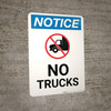 Notice: No Trucks with Icon Portrait