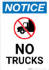 Notice: No Trucks with Icon Portrait