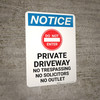Notice: Private Driveway - No Trespassing/Solicitors/Outlet Portrait