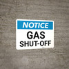 Notice: Gas Shut-off Valve Landscape