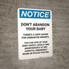 Notice: Don't Abandon Your Baby - There's a Safe Haven Portrait Notice: Don't Abandon Your Baby - There's a Safe Haven Portrait