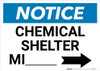 Notice: Chemical Shelter Mile with Right Arrow Landscape Notice: Chemical Shelter Mile with Right Arrow Landscape