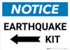 Notice: Earthquake Kit with Left Arrow Landscape Notice: Earthquake Kit with Left Arrow Landscape