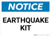 Notice: Earthquake Kit Landscape Notice: Earthquake Kit Landscape