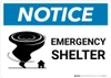 Notice: Emergency Shelter with Icon Landscape