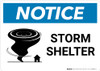 Notice: Storm Shelter with Icon Landscape