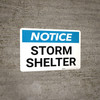 Notice: Storm Shelter Landscape
