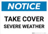 Notice: Take This Stairwell Down To Tornado Shelter with Icon Landscape