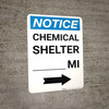 Notice: Chemical Shelter Mile Right Arrow Portrait