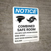 Notice: Hurricane/Tornado Safe Room Portrait