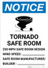 Notice: Tornado Safe Room Portrait Notice: Tornado Safe Room Portrait