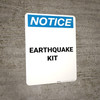 Notice: Earthquake Kit Portrait