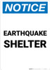 Notice: Earthquake Shelter Portrait Notice: Earthquake Shelter Portrait