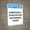 Notice: Emergency Evacuation Gathering Point Portrait Notice: Emergency Evacuation Gathering Point Portrait