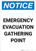 Notice: Emergency Evacuation Gathering Point Portrait Notice: Emergency Evacuation Gathering Point Portrait