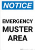 Notice: Emergency Muster Area Portrait