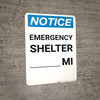 Notice: Emergency Shelter Mile Portrait