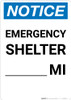 Notice: Emergency Shelter Mile Portrait