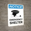 Notice: Emergency Shelter with Icon Portrait Notice: Emergency Shelter with Icon Portrait