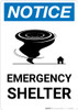 Notice: Emergency Shelter with Icon Portrait Notice: Emergency Shelter with Icon Portrait