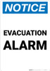 Notice: Evacuation Alarm Portrait