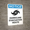 Notice: Hurricane Evacuation Route Portrait