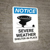 Notice: Severe Weather Shelter-In-Place Portrait Notice: Severe Weather Shelter-In-Place Portrait