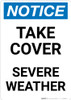 Notice: Take Cover Severe Weather Portrait