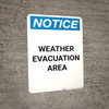 Notice: Weather Evacuation Area Portrait