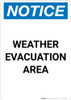 Notice: Weather Evacuation Area Portrait