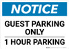 Notice: Guest Parking Only - 1 Hour Landscape
