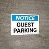 Notice: Guest Parking Landscape